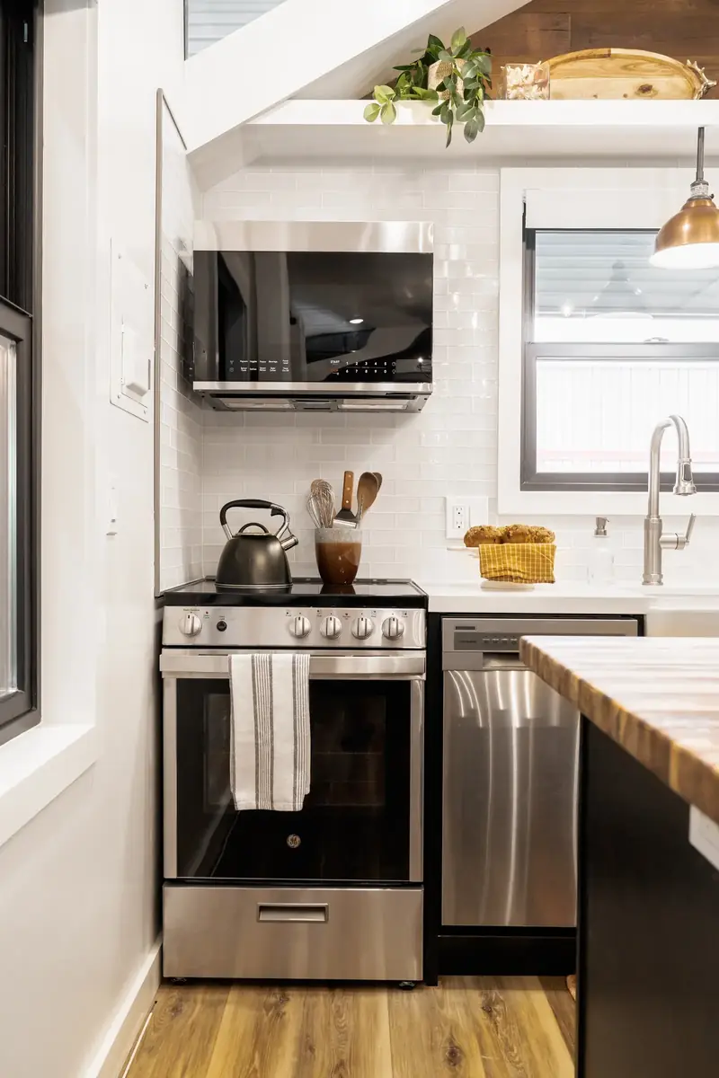 Kitchen Side Angle — Butcher-Block Counter Detail