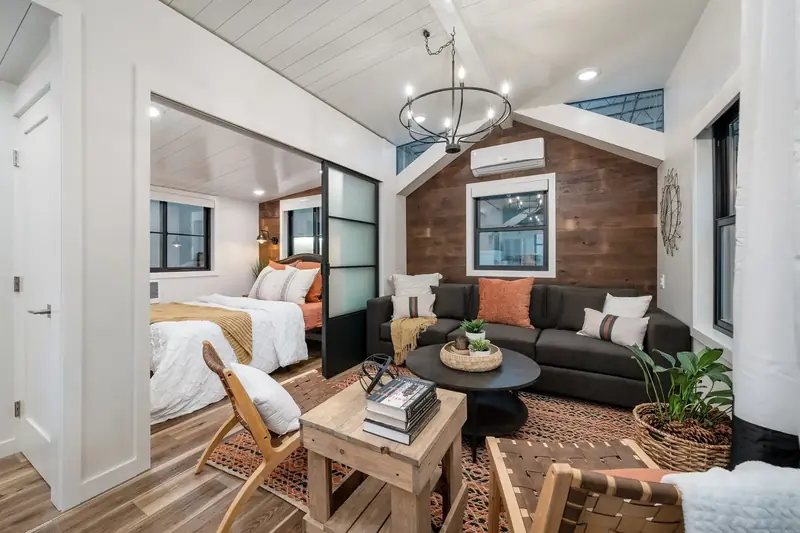 Bright Open-Concept Living & Sleeping Area