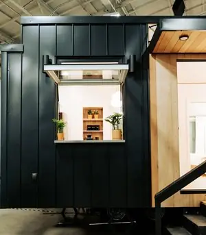 Modern Galley Kitchen with Stainless Fixtures