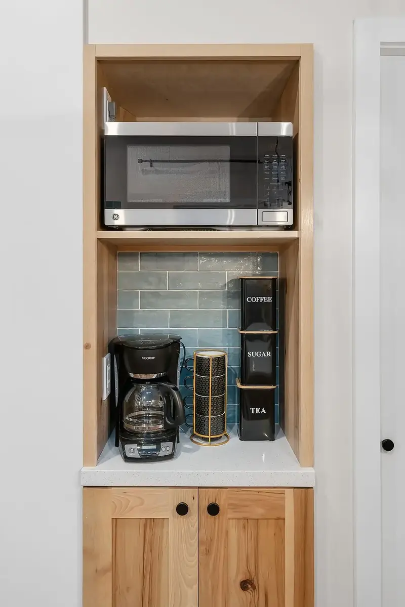 Interior – Built-in Coffee & Microwave Nook