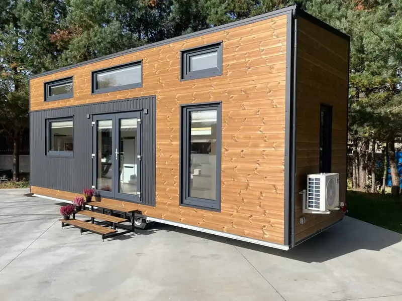 Premium Multi Level Prefab Tiny House with Integrated Timber Decking