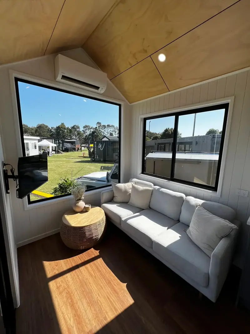 Premium Multi Level Prefab Tiny House with Wrap Around Cedar Decking